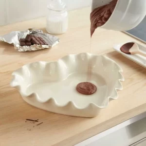 Emile Henry Herzform Mit Wellenrand In Granatapfel 7