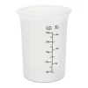 Städter Backhelfer Messbecher Ø 8 Cm / H 11 Cm Transparent Silikon 250 Ml 22