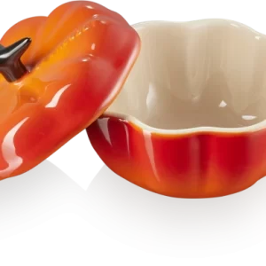 Le Creuset Kürbisförmchen Mit Deckel In Ofenrot 11