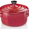 Le Creuset Mini Cocotte In Kirschrot Metallic 23