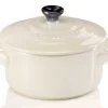 Le Creuset Mini Cocotte In Creme Metallic 10
