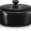 Le Creuset Mini Cocotte Oval In Schwarz 25