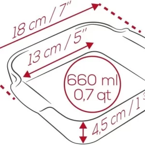 Appolia Auflaufform Quadratisch In Ecru 21 Cm / 1,1 Liter 33